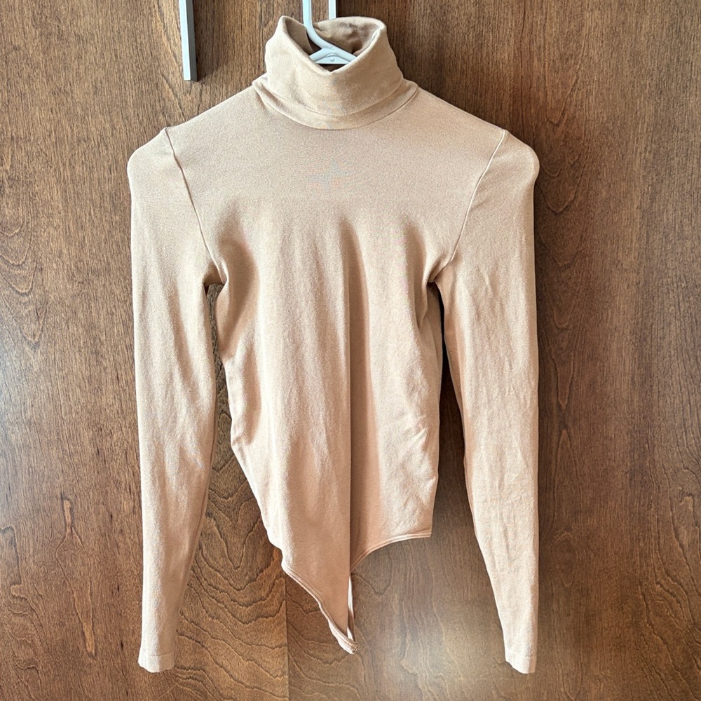 Wolford Tan Long Sleeve Bodysuit